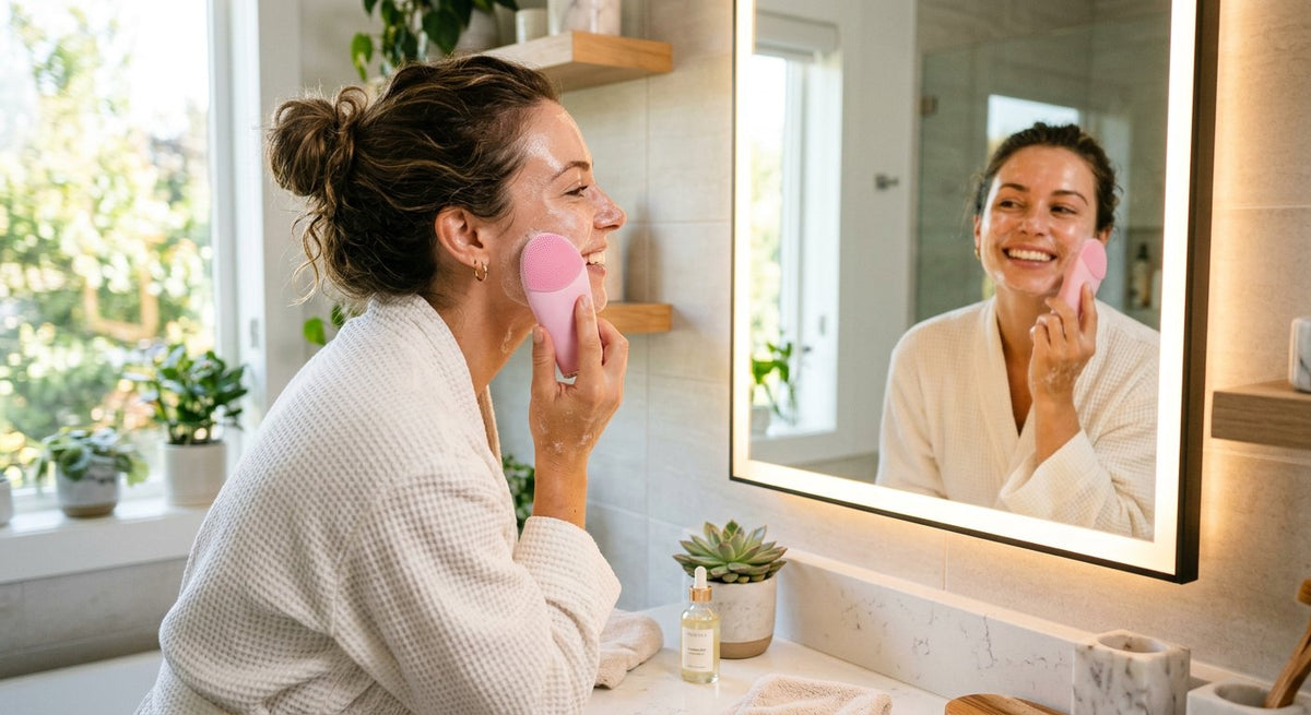 Brosse Nettoyante Sonique – Le Secret d'une Peau Radieuse et Purifiée