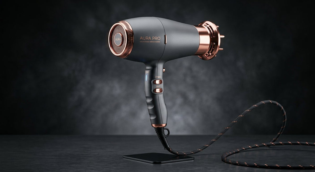 Sèche-Cheveux Ionique Pro – Brillance Miroir et Séchage Ultra-Rapide