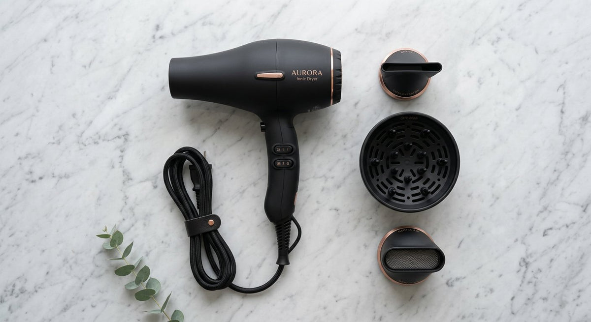 Sèche-Cheveux Ionique Pro – Brillance Miroir et Séchage Ultra-Rapide