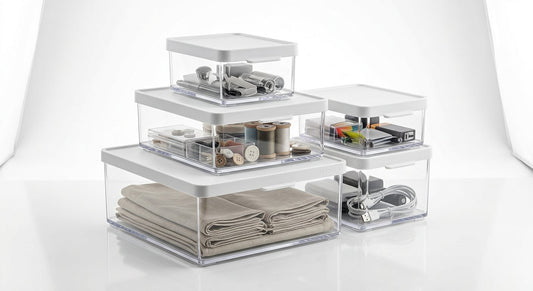 Lot de Boites de Rangement Modulables – Optimisez Votre Espace